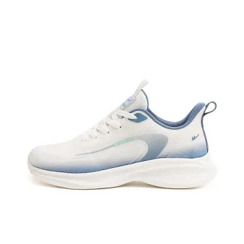 Warrior Slip Resistant Low Top Running Shoes Men's White Dusty Blue