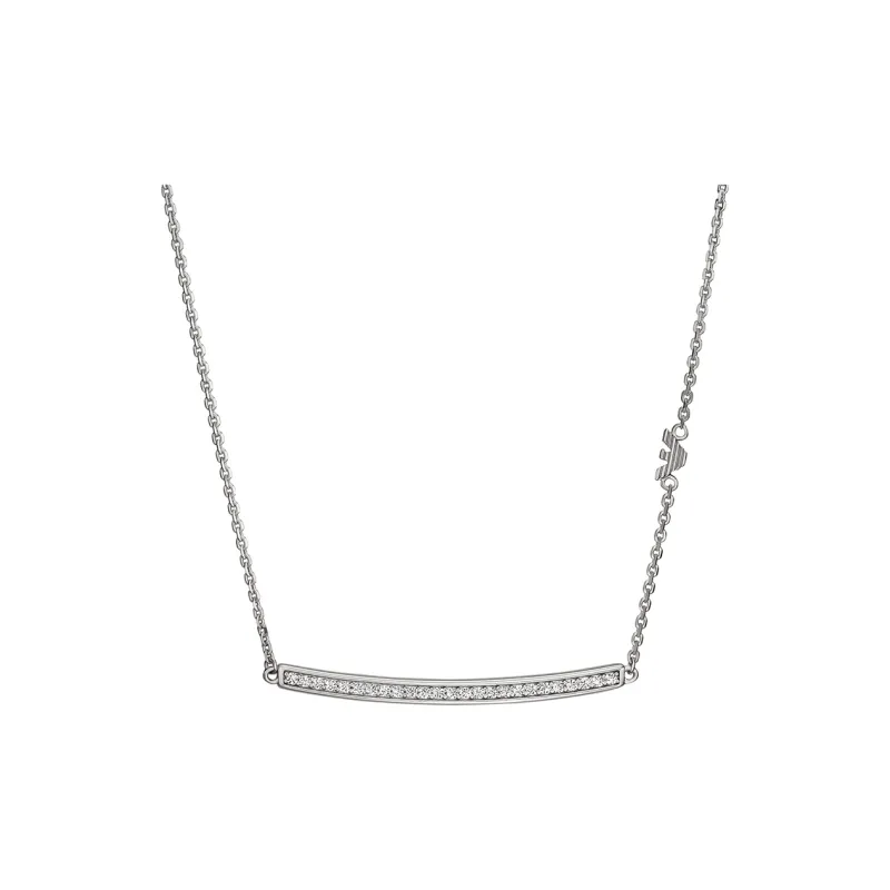 EMPORIO ARMANI Sterling Silver Id Necklace-0