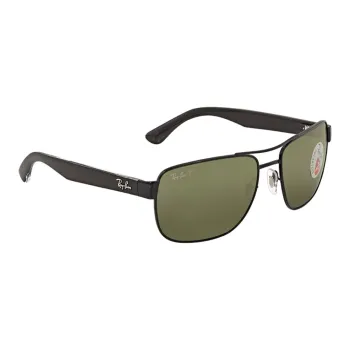 RayBan Irregular Shape Sunglasses Men's Dark Green