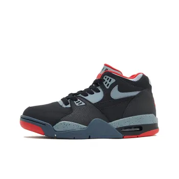 Nike Air Flight 89 Slip Resistant Mid Top Vintage Basketball Shoes Men's Black Red