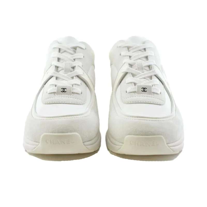 CHANEL Cc Logo Sneaker 'White' Women's-2