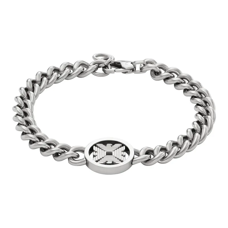 EMPORIO ARMANI Stainless Steel Bracelets Men's Silver-0