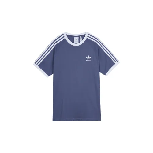 Adidas Originals 3-Stripes T-Shirts Men Blue