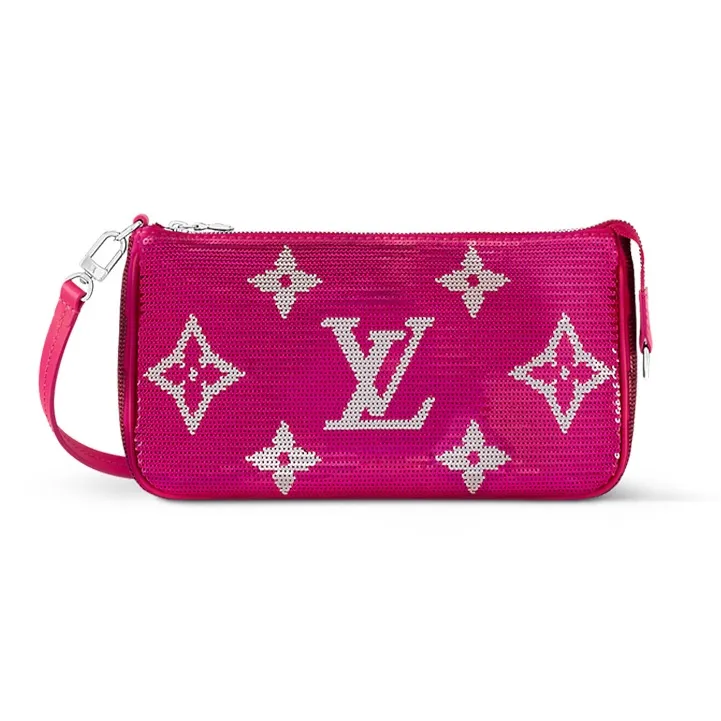 LOUIS VUITTON Pochette Accessories Fuchsia Gold-0