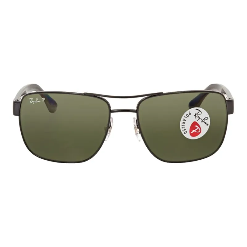 RayBan Irregular Shape Sunglasses Men's Dark Green-1