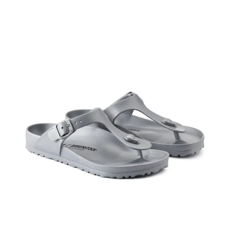 Birkenstock Flip Flops Unisex Silver Gray Regular-2
