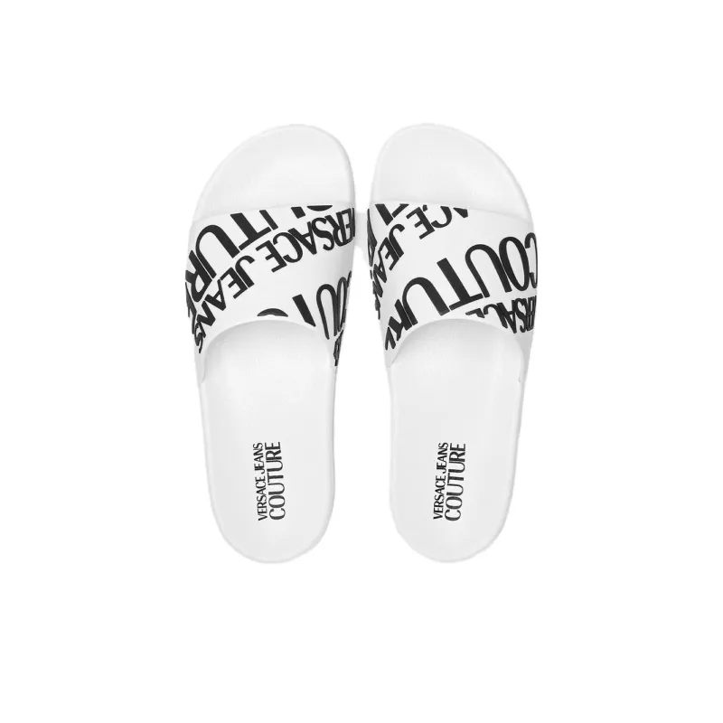 VERSACE JEANS Couture Logo-print Slip-on Slides-3