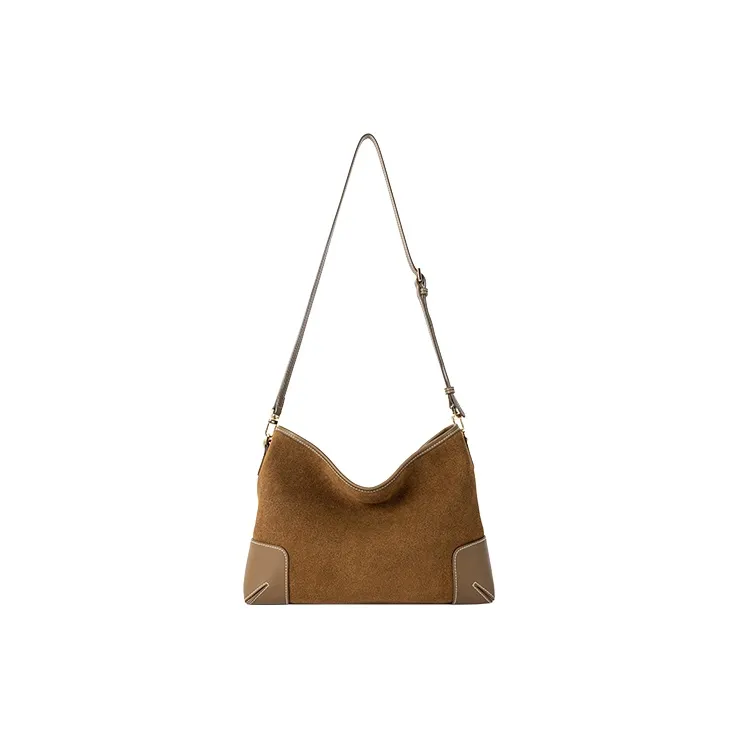 VANESSA HOGAN Cow Leather One Shoulder Hobo Pack Women's Brown-2