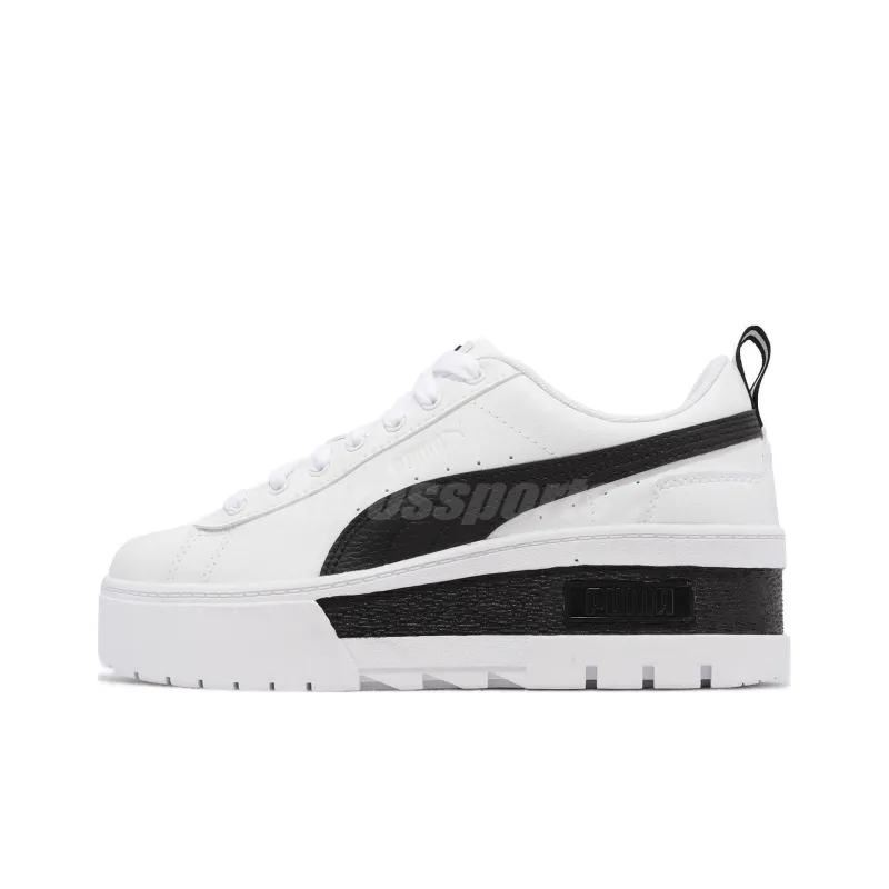 PUMA Mayze Wedge White Black Women's-0