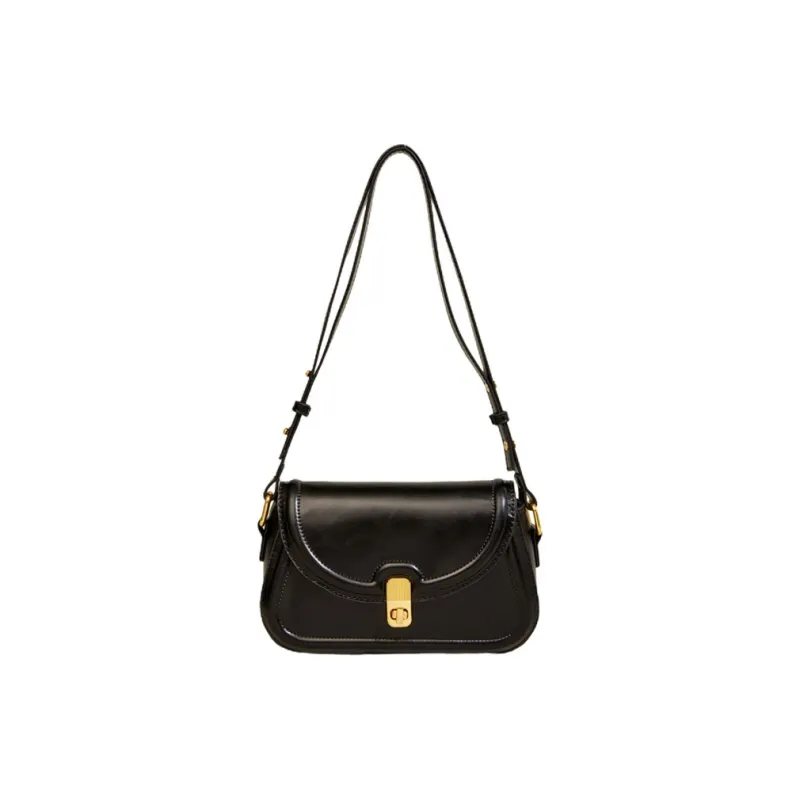 PINK·LAND PU Shoulder Bag Crossbody Bag Shoulder Bag Women's Black Ecru/Pink Purple/Coffee-1