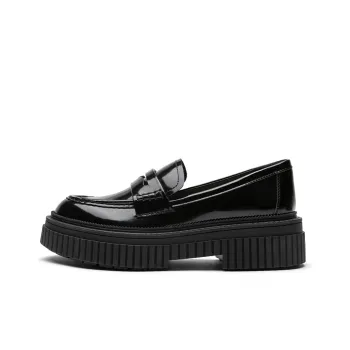 TOOMANYSHOES Stomp Maple Leaf Loafers 4.5cm Women's Black