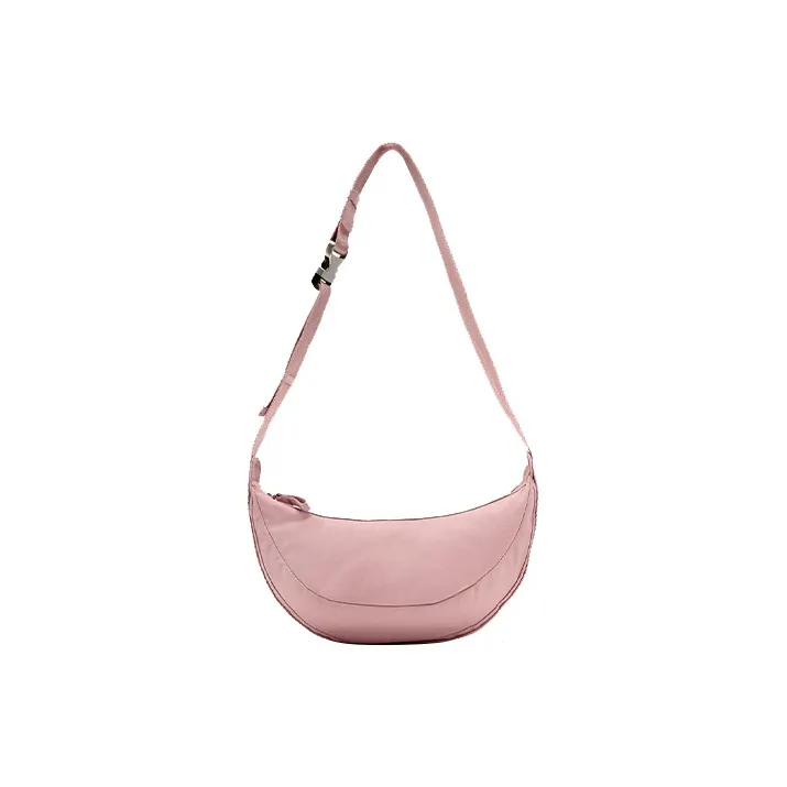 ZARA Polyester Shoulder Bag Crossbody Bag Handbag Medium Size Women's Peach Pink-0