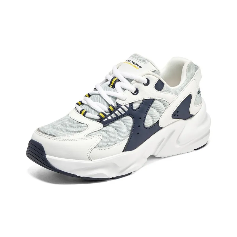 Skechers BOBS BAMINA 2 Cushioning Anti Slip Wear Resistant Breathability Low Top Chunky Sneakers Women's White Gray-2