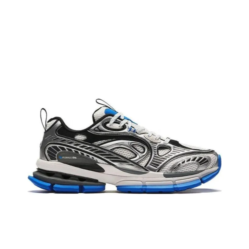 Anta Champion Series Durable Breathable Low-Top Running Shoes Men's Gray Blue-1