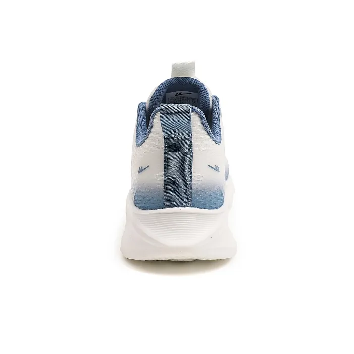 Warrior Slip Resistant Low Top Running Shoes Men's White Dusty Blue-3