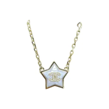 CHANEL Metal Necklaces Women's Gold