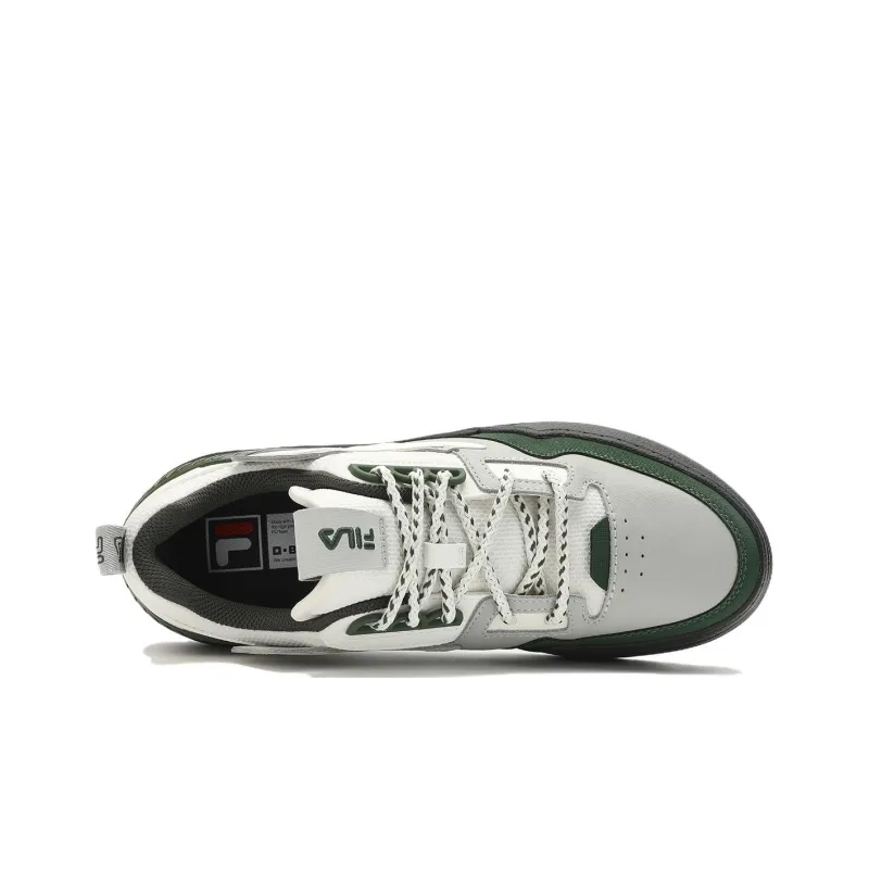 FILA Court Deluxe Low Shoes 'Grey White Black'-2