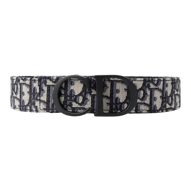 DIOR 0blique Homme Logo Buckle Belt-0