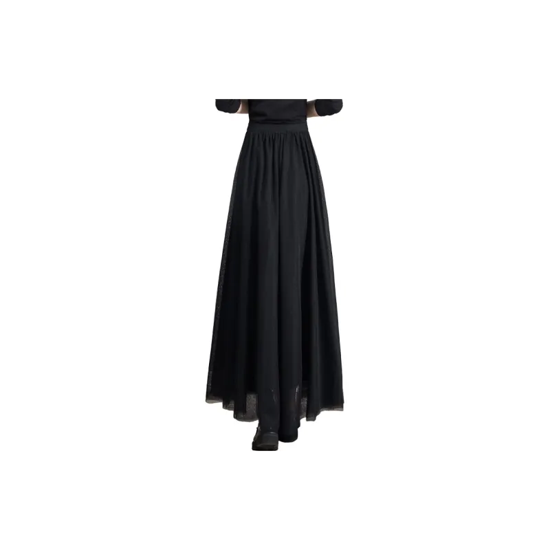 Cypress House Casual Long Skirt Women's Black-1