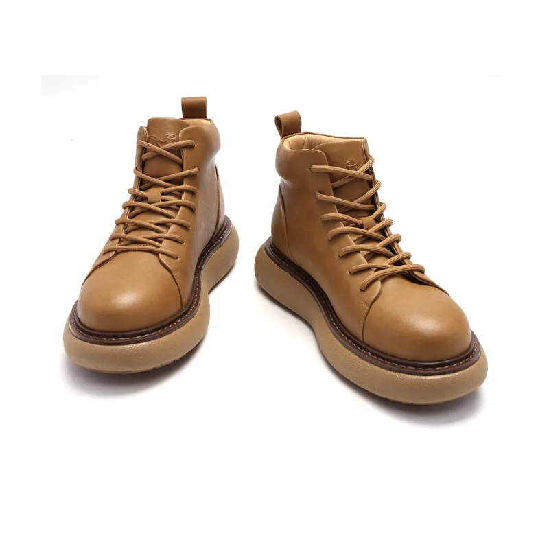 TRUMPPIPE High-Top Casual Shoes Men's Black-7