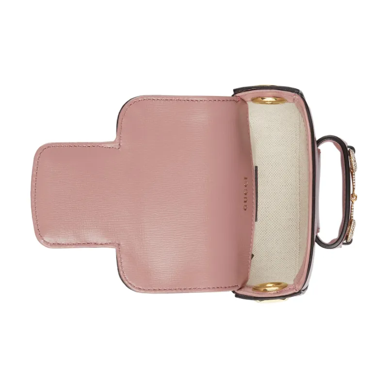 GUCCI Horsebit 1955 Leather Fanny Pack Regular Women's Pink-6
