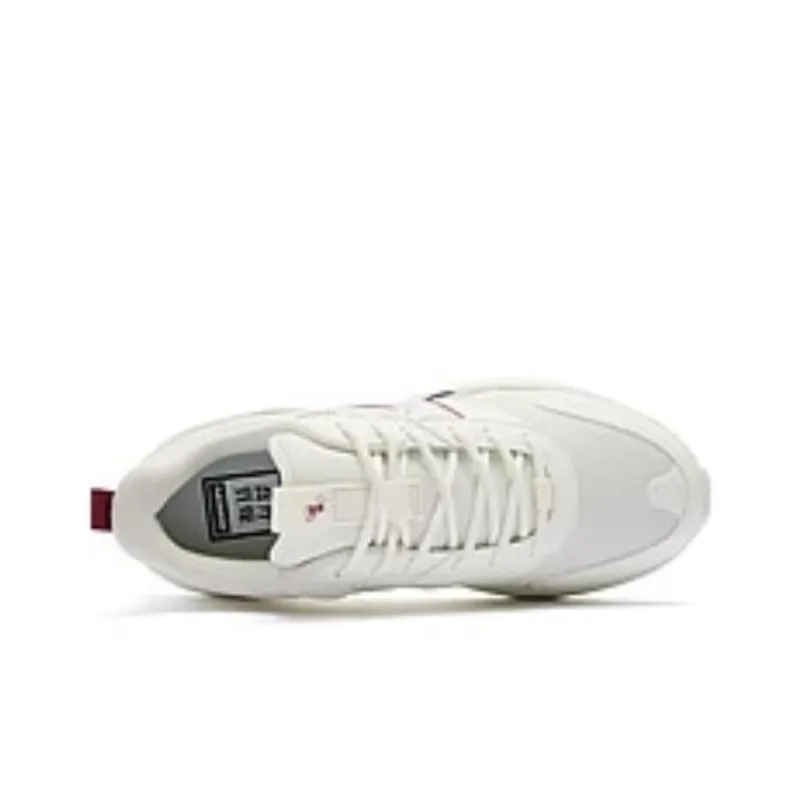 QIAODAN Shock Absorbers Low Top Casual Shoes Women's White Red-2