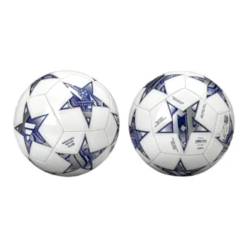 Adidas Size 5 Soccer PU Machine Stitched Soccer Ball Unisex White Blue