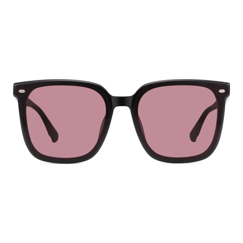 PULAIS Plate Frame Square Sunglasses Unisex-6