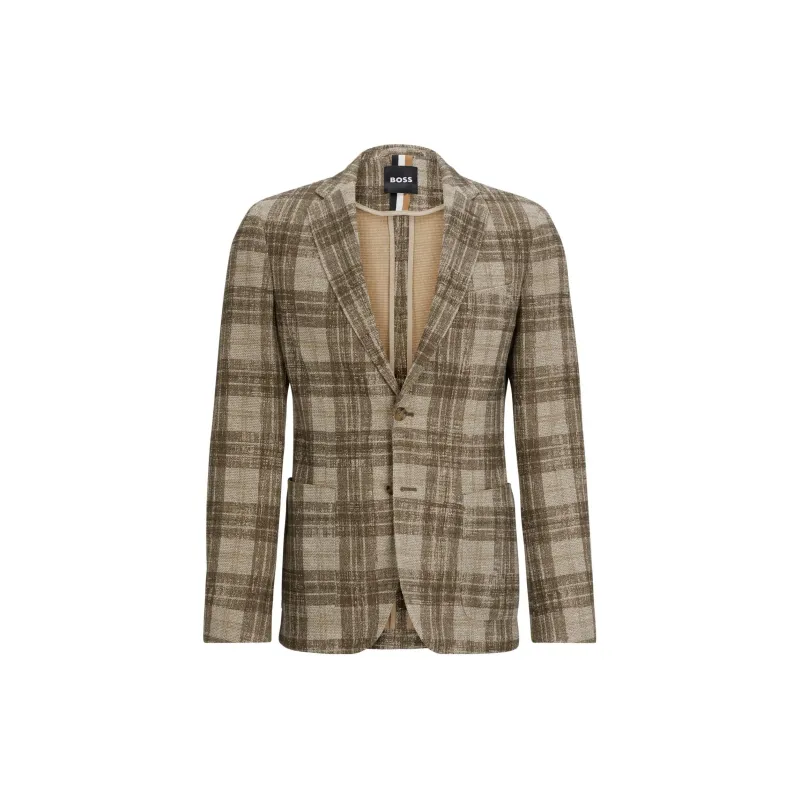 HUGO BOSS Jackets Men Khaki-0