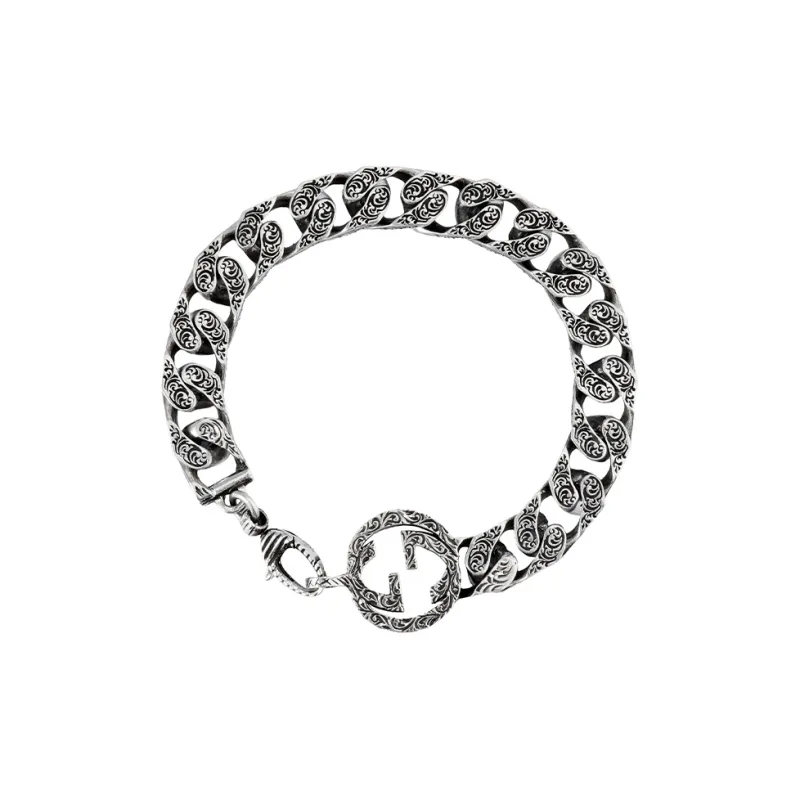 GUCCI 925 Sterling Silver Bracelets Men's Silver-0