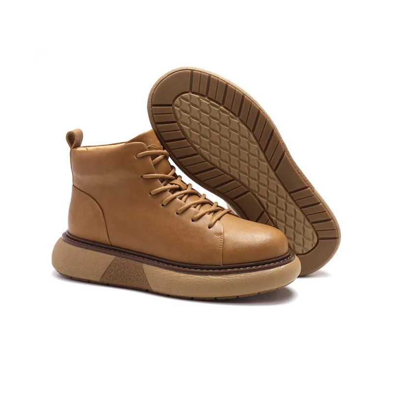 TRUMPPIPE High-Top Casual Shoes Men's Black-8