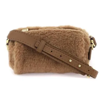 MaxMara Camel Hair Blended With Silk Crossbody Bag Shoulder Bag Women's Brown