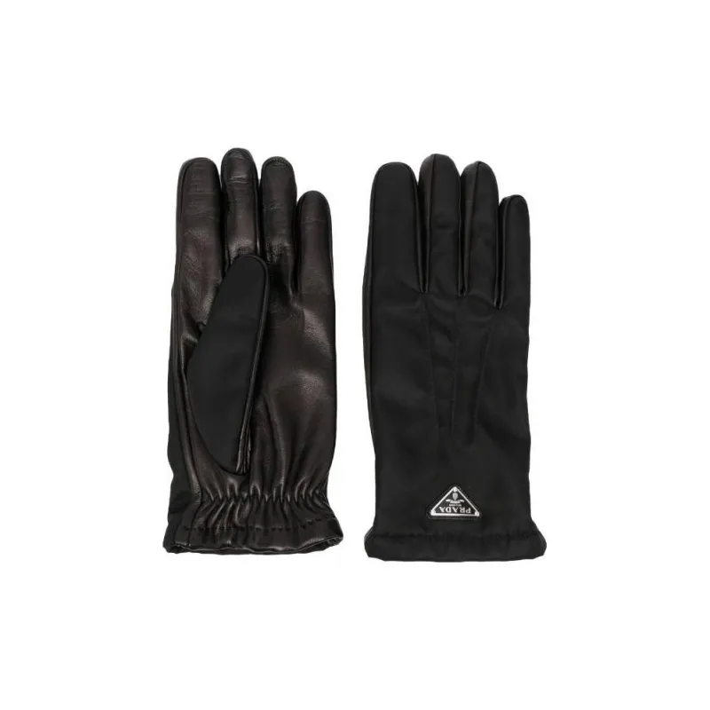 PRADA Elasticated Cuff Panelled Gloves-0