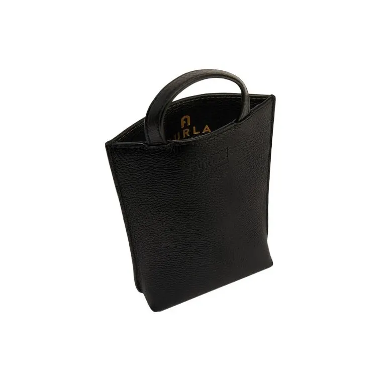 Furla Miastella Calfskin Handbag Shoulder Bag Crossbody Bag Women's Black-3