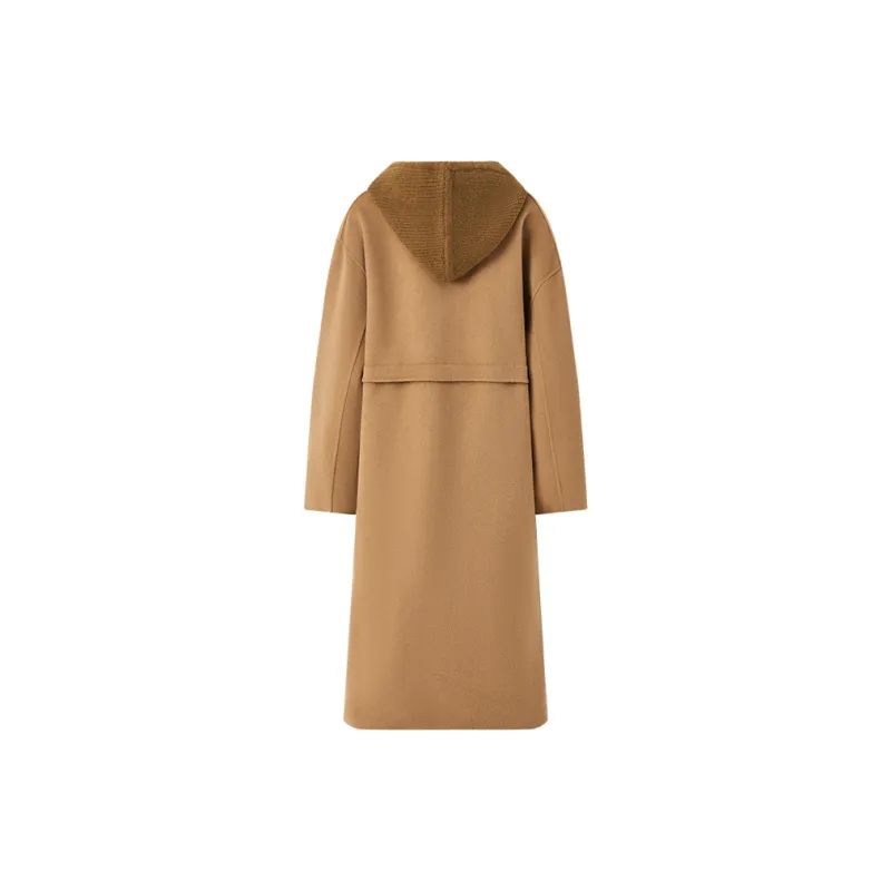 Katie Ermilio Coats Women's Camel-1