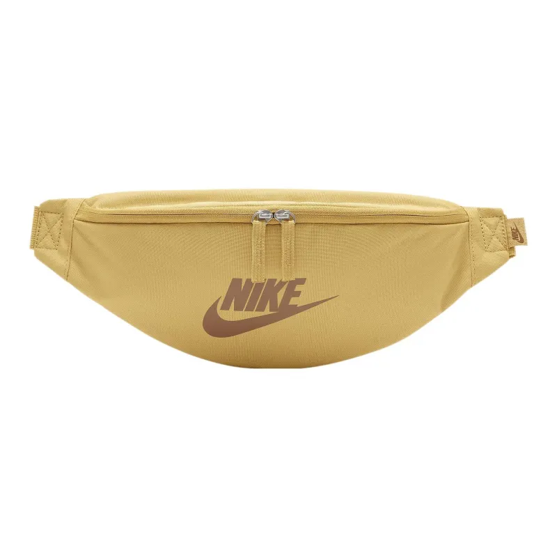 Nike Nylon One Shoulder Crossbody Fanny Pack Regular Unisex Wheat Gold & Ale Brown-0