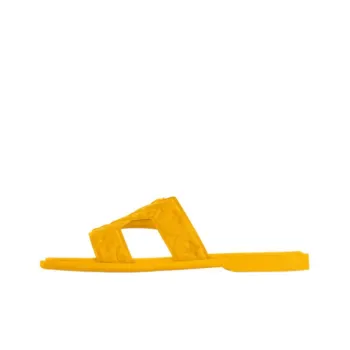 LOUIS VUITTON Oasis Rubber Sole Slide Slippers Men's Yellow