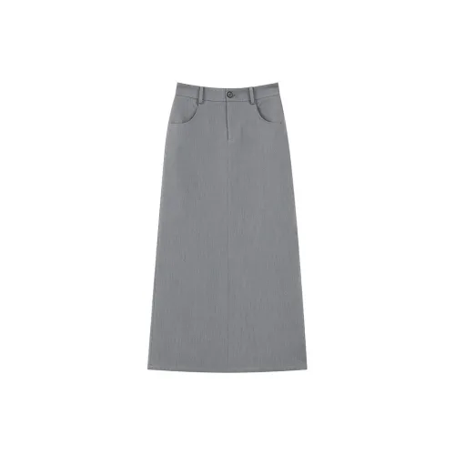 ELF SACK Casual Long Skirts Women's Gentleman Gray