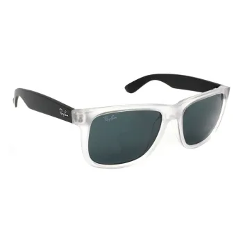 RayBan Plastic Irregular Shape Sunglasses Men's White