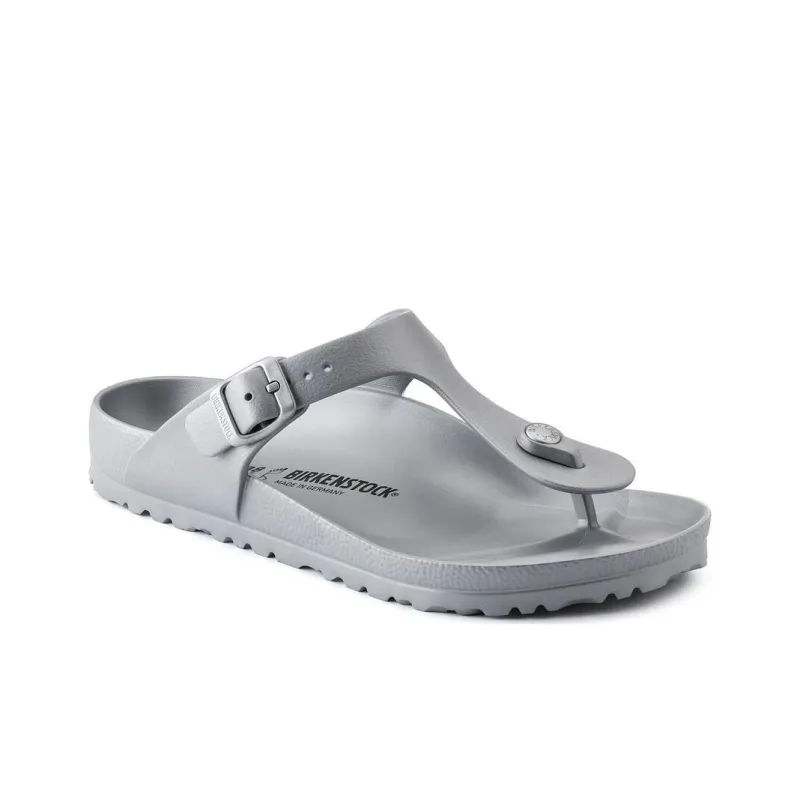 Birkenstock Flip Flops Unisex Silver Gray Regular-1