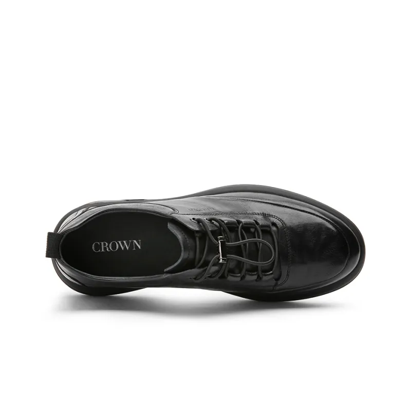 CROWN Casual Shoes Men Low Top Black/Dark Brown-2