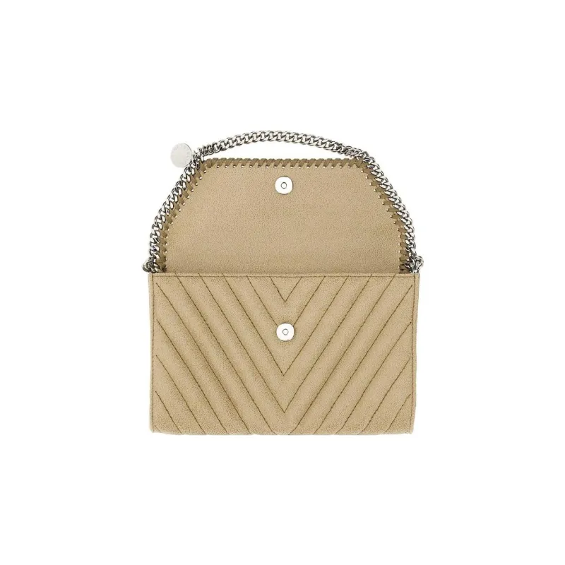 Stella McCartney Falabella Artificial Leather Crossbody Bag, Shoulder Bag Women's Beige-4