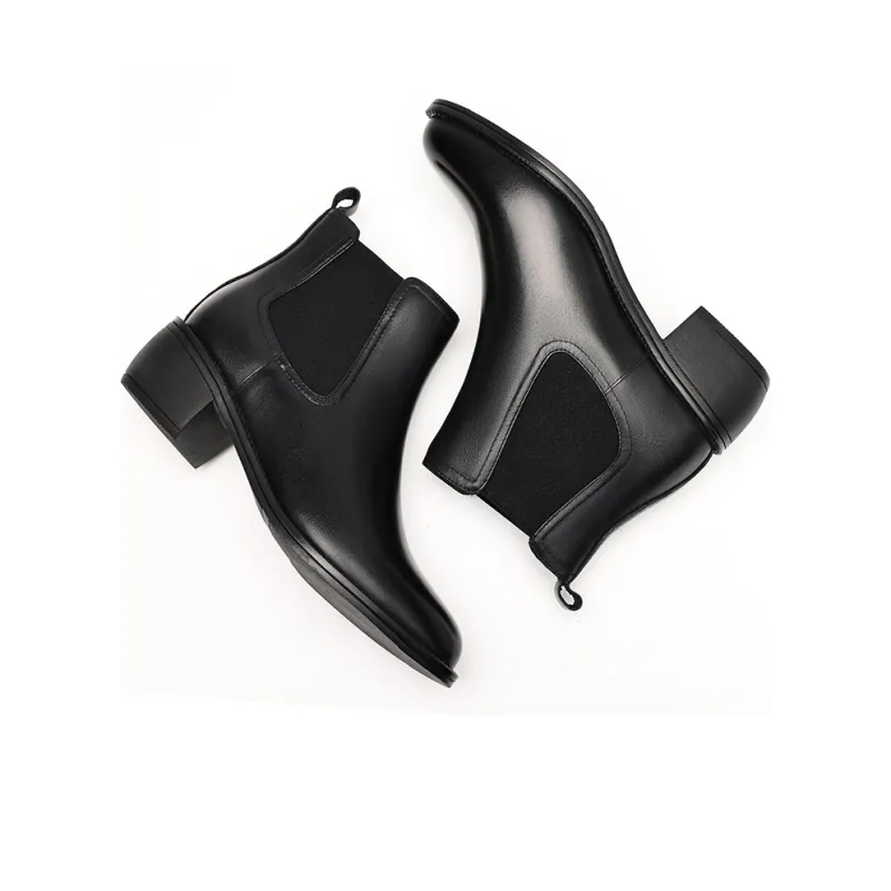 EBLAN Short Chelsea Boots Women's Black-3