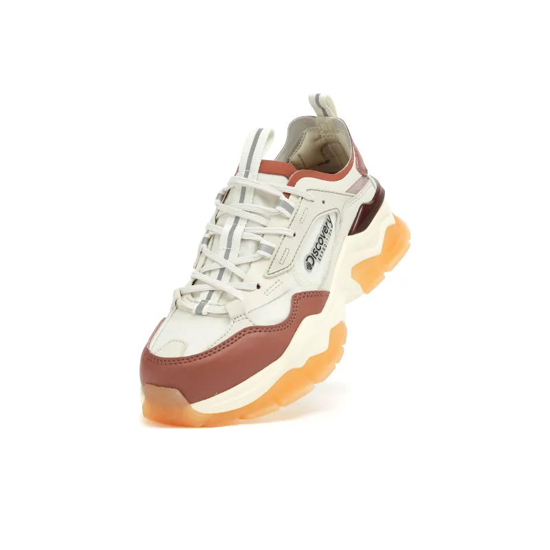 Discovery Expedition Durable Cushioning Low-Top Chunky Sneakers Unisex Beige Brown-2