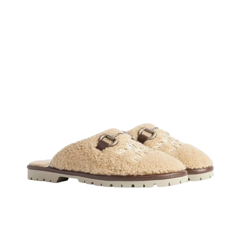 GUCCI X The North Face Slippers Beige Wool-2