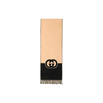 GUCCI Interlocking G Fringed Scarf