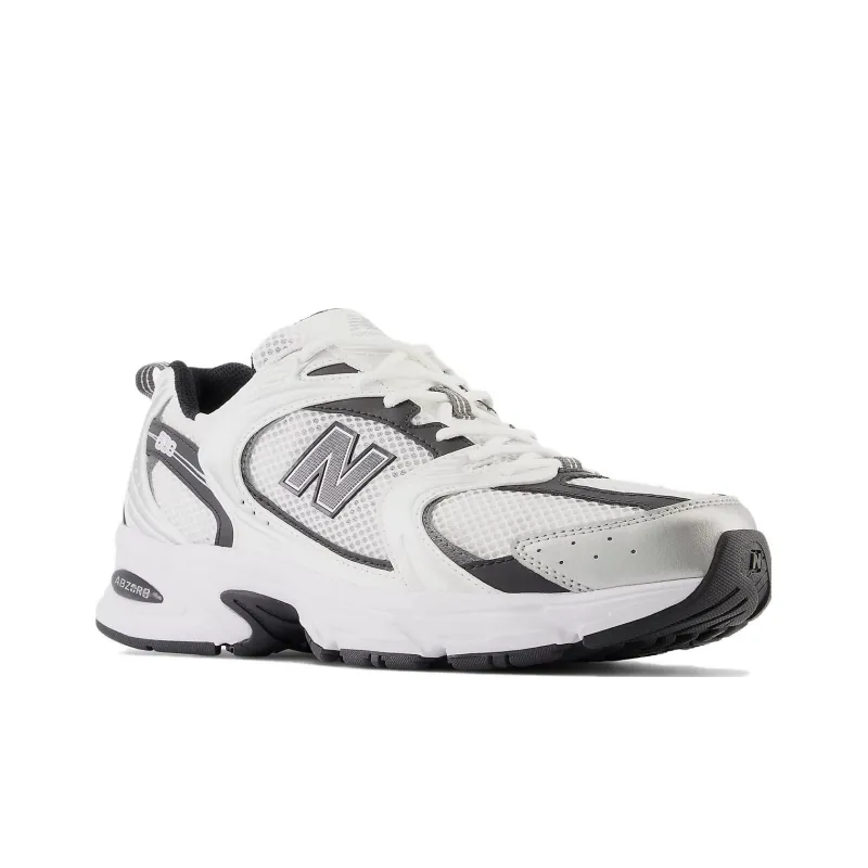 New Balance 530 White Silver Metallic Black-2