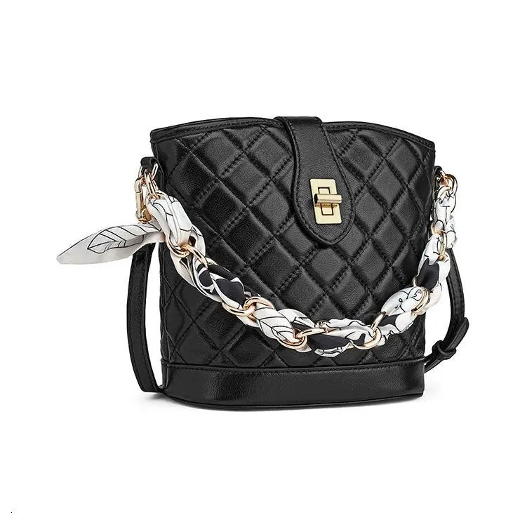 Playboy Top Grain Cow Leather Handbag Medium Size Women's Black-3
