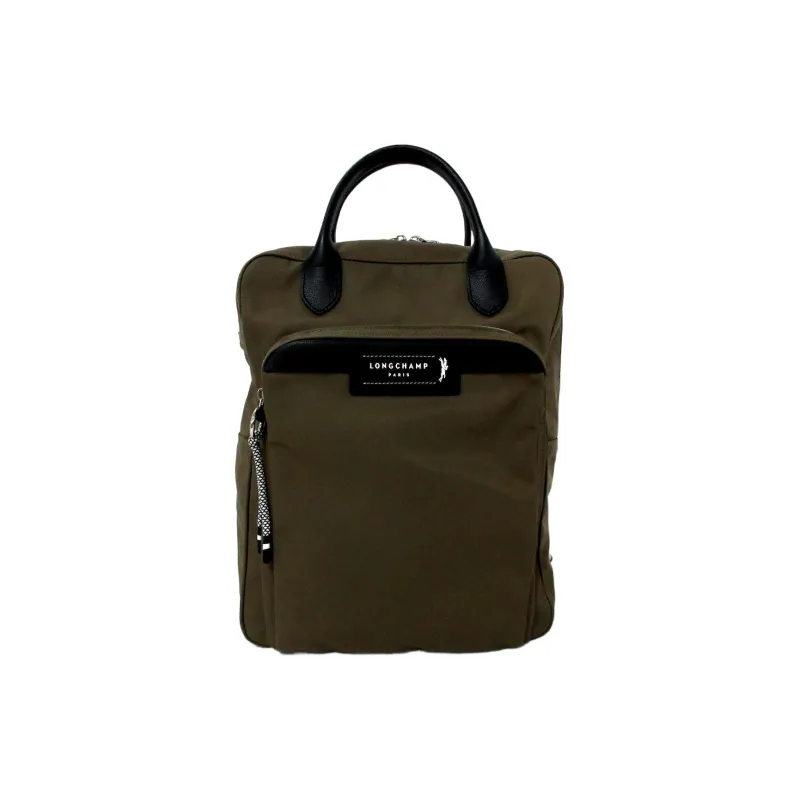 LONGCHAMP Le Pliage Energy Nylon Backpack Regular Unisex Olive Green-0