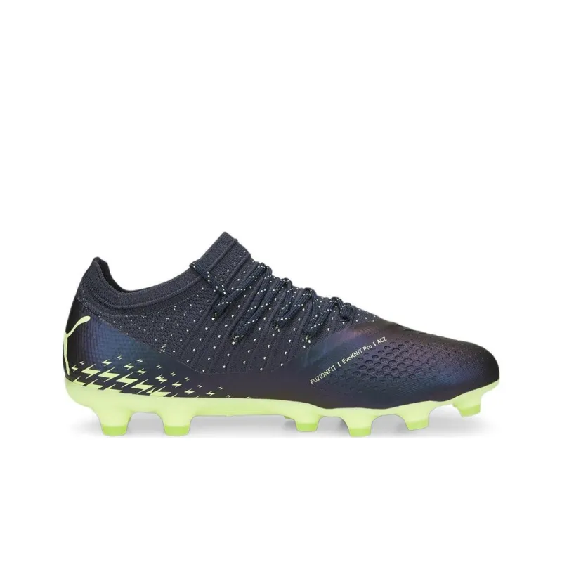 PUMA Future Z 2.4 HG/AG Anti-Slip Wear-Resistant Soccer Shoes Men's Black Yellow-1